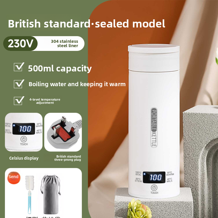 Portable Electric Water Heater with Safety Protection