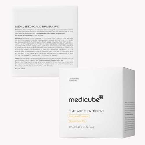 medicube Toner Pads Kojic Acid Turmeric Clarifying Pad for Troubled Skin