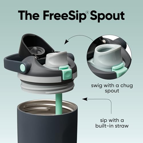 Owala FreeSip Sway Stainless Steel Water Bottle 30 oz Foggy Tide