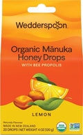 Wedderspoon Organic Manuka Honey Drops, Lemon & Bee Propolis, 20 Count