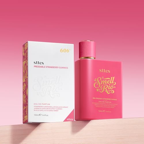 Smell Rio Perfume 606# (Pressable Strawberry Gummies) Hair Perfume for Women – Long-Lasting Strawberry, Candy, Vanilla & Marshmallow Gourmand Fragrance Eau de Parfum 100ml (3.4 fl oz)