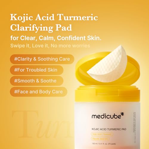 medicube Toner Pads Kojic Acid Turmeric Clarifying Pad for Troubled Skin