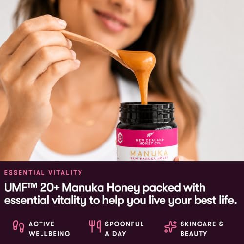 Raw Manuka Honey UMF 20+ MGO 829+, UMF Certified, 3rd Party Tested, 8.8oz