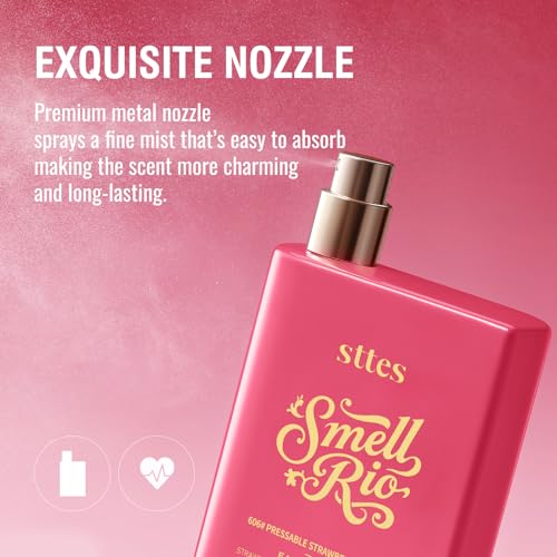 Smell Rio Perfume 606# (Pressable Strawberry Gummies) Hair Perfume for Women – Long-Lasting Strawberry, Candy, Vanilla & Marshmallow Gourmand Fragrance Eau de Parfum 100ml (3.4 fl oz)
