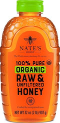 Nate's Organic Honey - 32oz. Squeeze Bottle