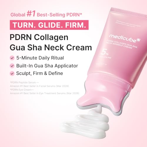 medicube PDRN Collagen Gua Sha Neck Wrinkle Cream - Firming, Contour Care
