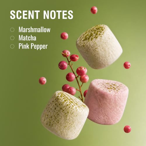 Perfume Matcha Mallow Eau de Parfum, Long Lasting Women's Perfume with Sweet Matcha Marshmallow Pink Pepper Vanilla & Musk Scent, Gourmand Fragrance Gift for Women, 100ml / 3.4 Fl Oz
