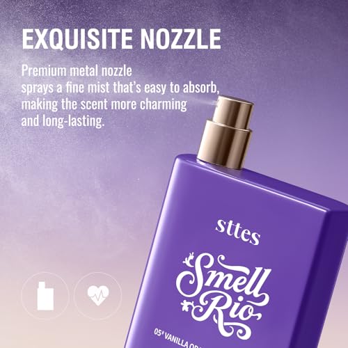 Smell Rio Perfume 05# (Vanilla Orchid Sandalwood) - Eau De Parfum, 100ml/3.4 fl.oz, Purple, Sugared Violet & Plum, Amber & Vetiver Notes