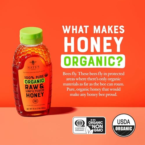 Nate's Organic Honey - 32oz. Squeeze Bottle