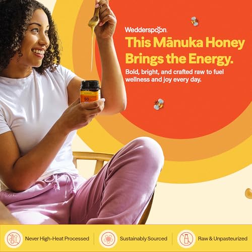 Wedderspoon Organic Raw Manuka Honey 100+ MGO, 8.8 Oz
