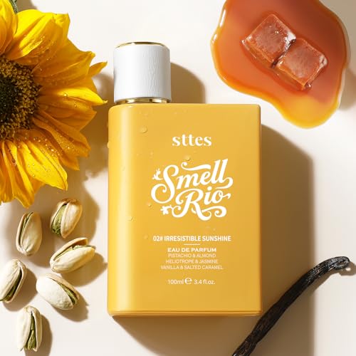 Perfume 02# Irresistible Sunshine for Women - Pistachio, Vanilla & Salted Caramel Eau de Perfume 100ml (3.4fl oz) Sweet Gourmand Caramel Vanilla Fragrance (Evolution of 602)