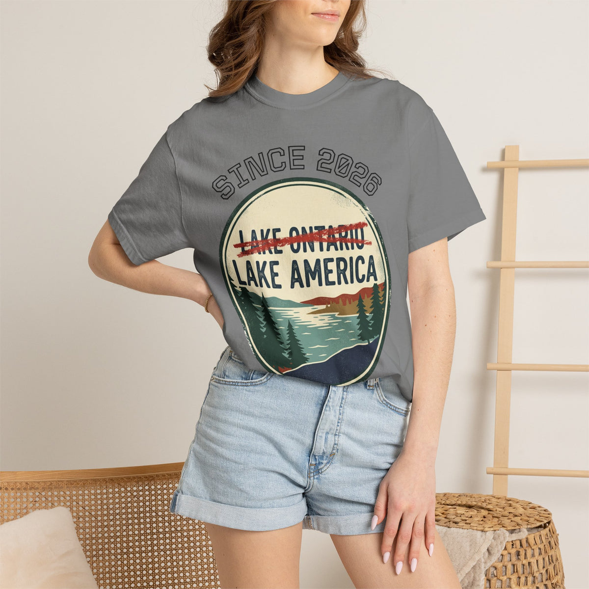Lake America Vintage T-Shirt — Since 2026 Forest Lake Graphic Tee