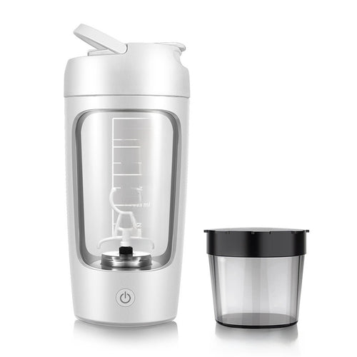 Electric Protein Shaker Bottle Pro – 650ml with Powder Compartment