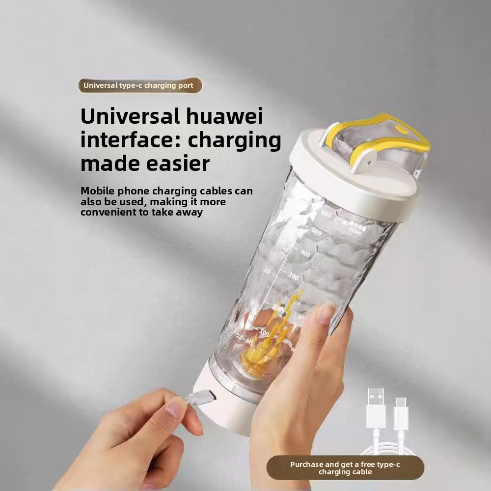 USB Rechargeable Electric Shaker Cup for Protein Mixing