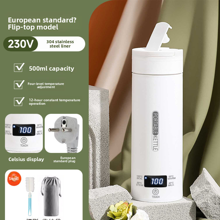 Portable Electric Water Heater with Safety Protection