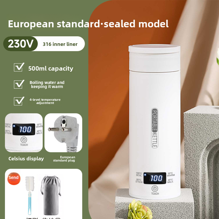 Portable Electric Water Heater with Safety Protection