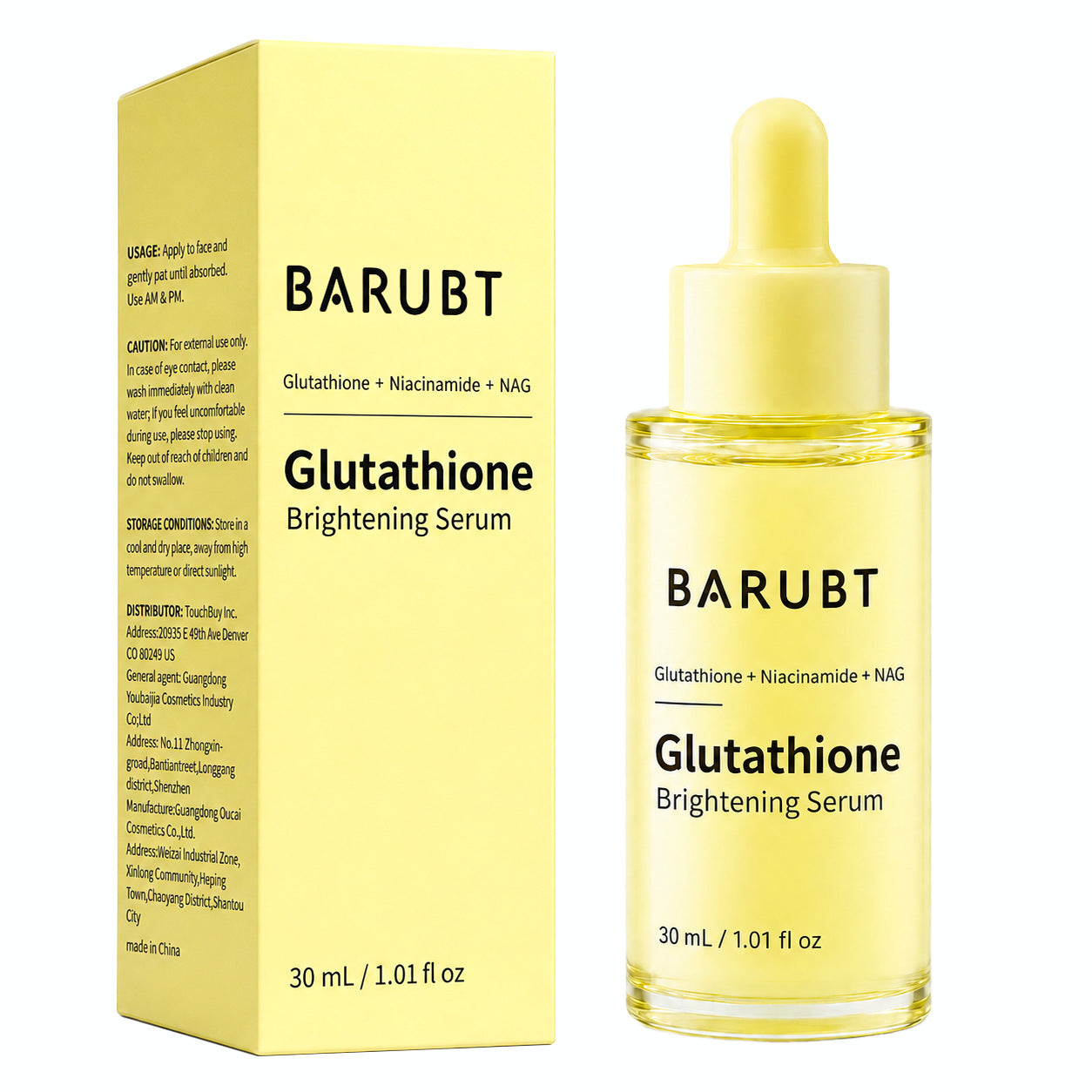 Press Dropper Glass Bottle Facial Essence