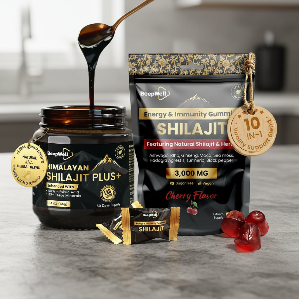 BeepWell Shilajit Resin & Gummies Combo –