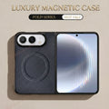Fashion Carbon Fiber Magnetic Phone Case For iPhone Fold 18 DUO 18Fold Magsafe Official Shockproof Protector Cover 18DUO