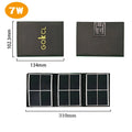 14W / 7W Portable Solar Panel Waterproof Solar Charger – Foldable Monocrystalline USB Charging Panel