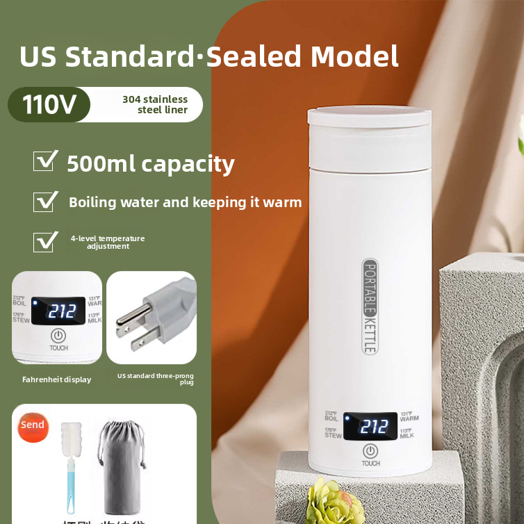 Portable Electric Water Heater with Safety Protection