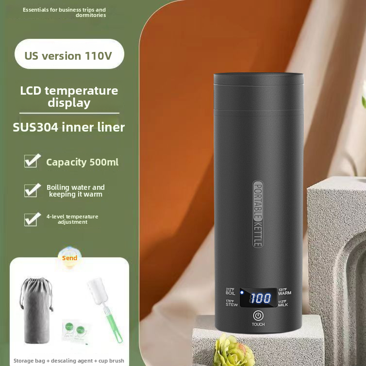 Portable Electric Water Heater with Safety Protection