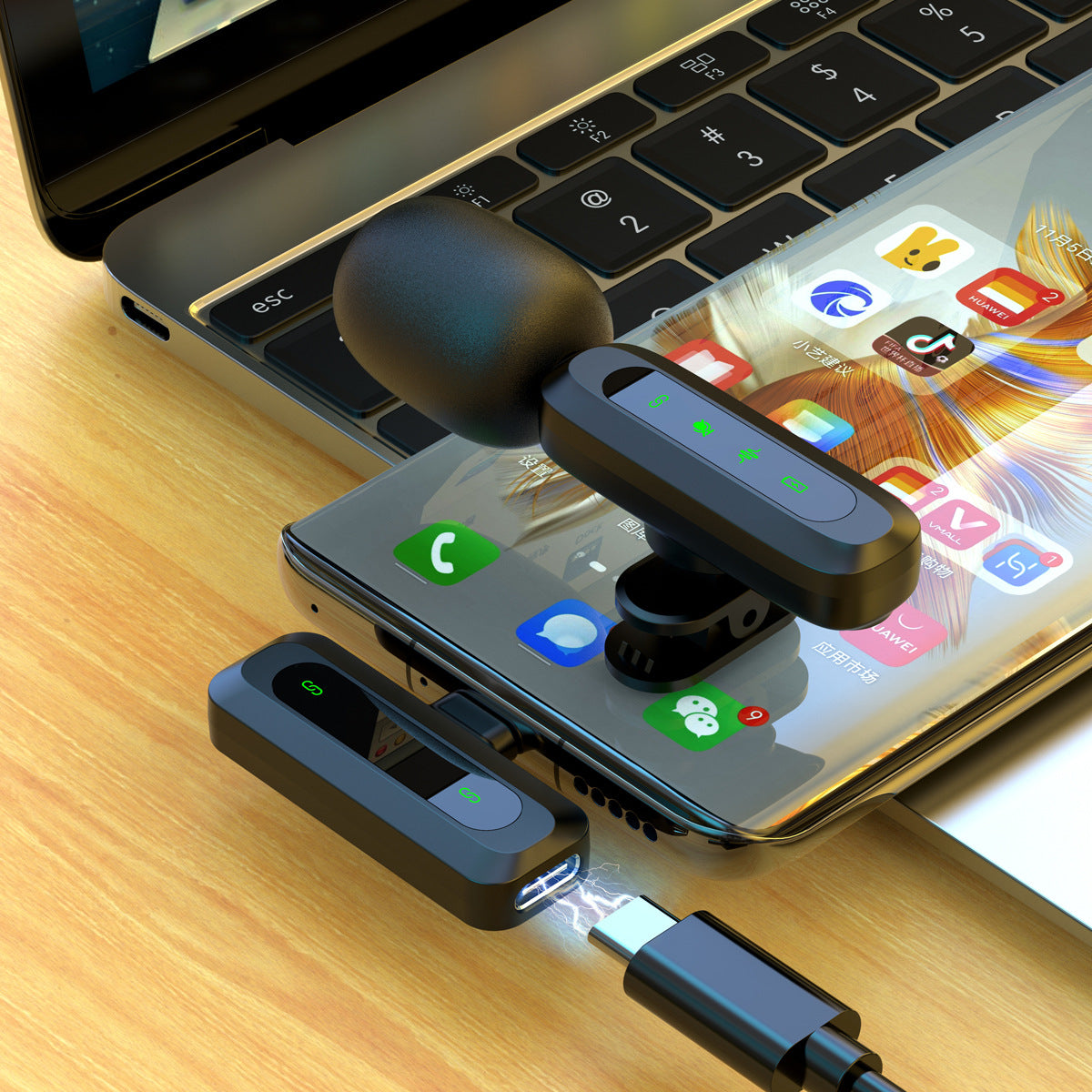 Clip-on Wireless Microphone for Live Recording