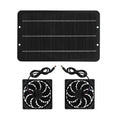 10W 12V Solar Panel Dual Exhaust Fan for Ventilation