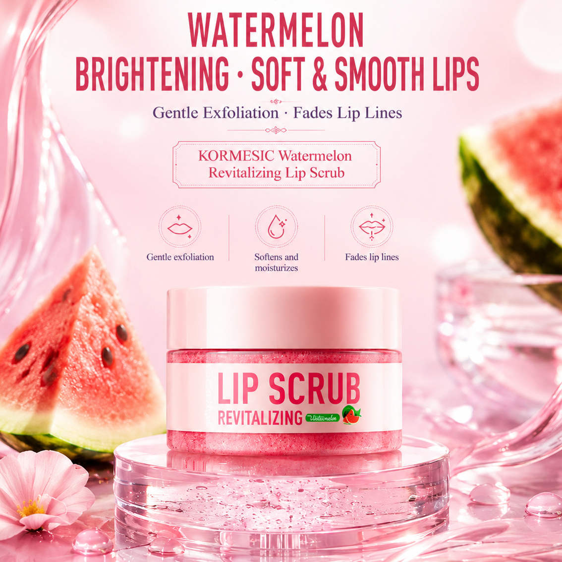 Lip Scrub for Exfoliation and Moisturizing