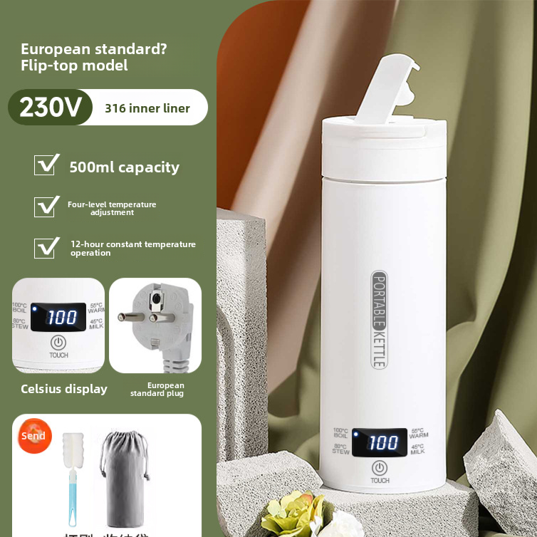 Portable Electric Water Heater with Safety Protection